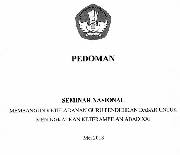 Download Pedoman SEMINAR NASIONAL Kesharlindungdikdas KEMDIKBUD Tahun 2018